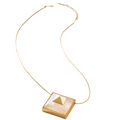 Gold Vértice Necklace - Faces Collection