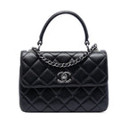 Small Quilted Lambskin Trendy CC Top Handle Flap