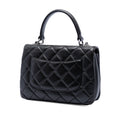 Small Quilted Lambskin Trendy CC Top Handle Flap