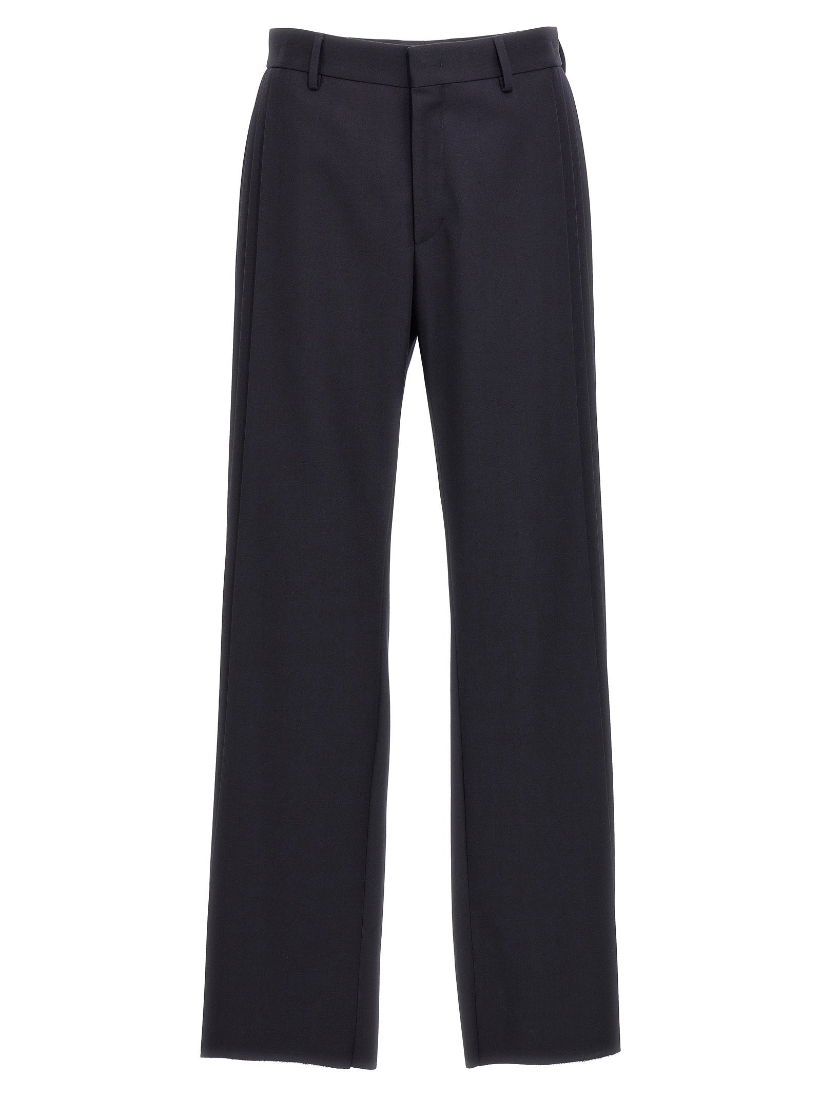 Fendi Wool Crêpe Trousers — Black