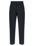 Fendi Wool Canvas Tailored Trousers — Black