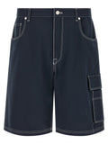 Fendi Bermuda Cargo Shorts — Navy