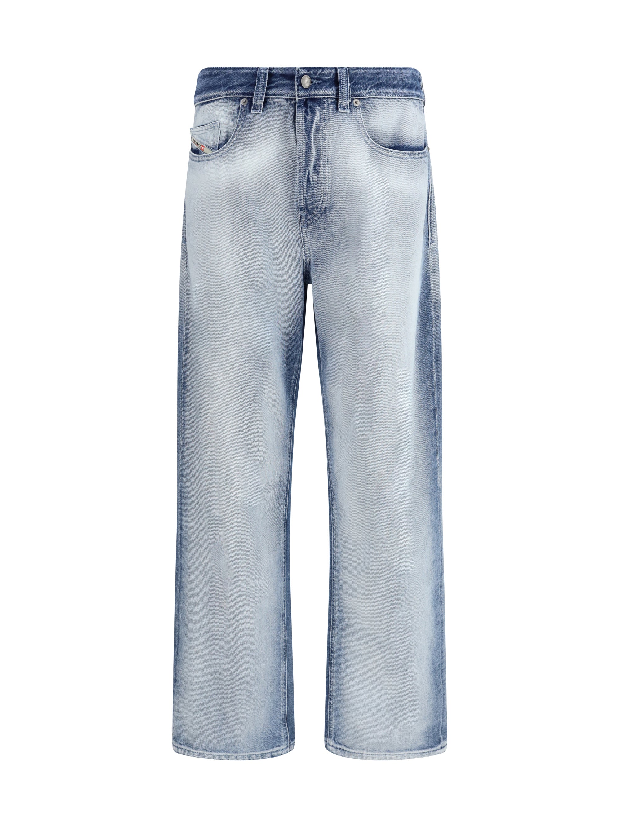 Diesel Skeleton-Effect Denim Jeans — Blue
