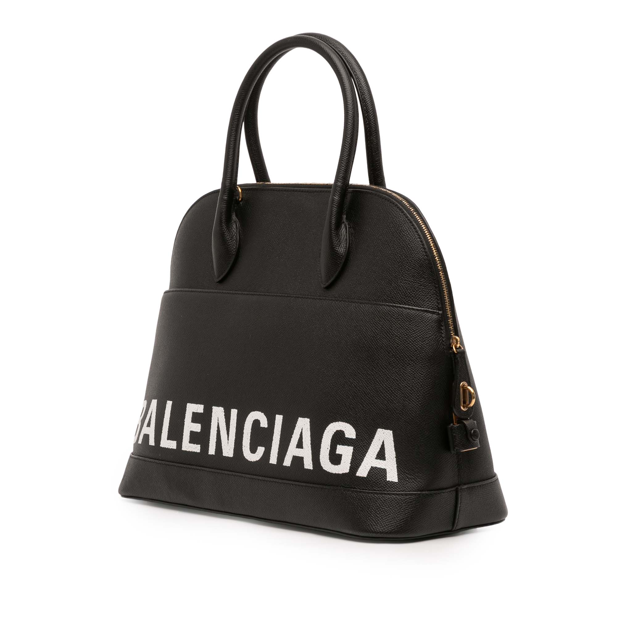 Grained Calfskin Ville Top Handle Bag M