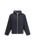 Our Legacy Furry Effect Design Zip Sweater — Black