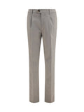 Brunello Cucinelli Cotton Blend Chino Pants — Gray