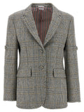 Thom Browne Prince of Wales Blazer — grey