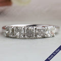 Olive Cushion Cut Wedding Band