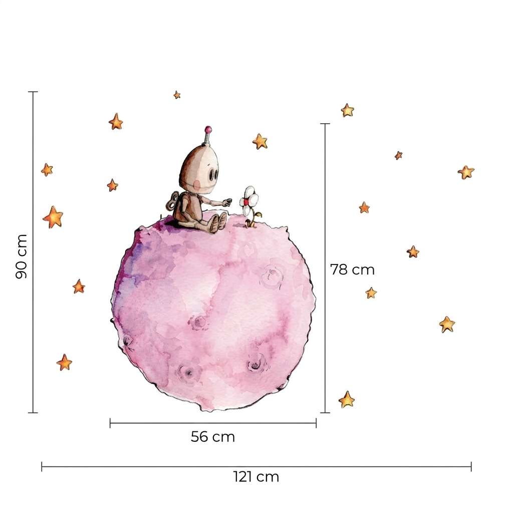 Vinilo Decorativo Infantil BOTTY EN EL PLANETA