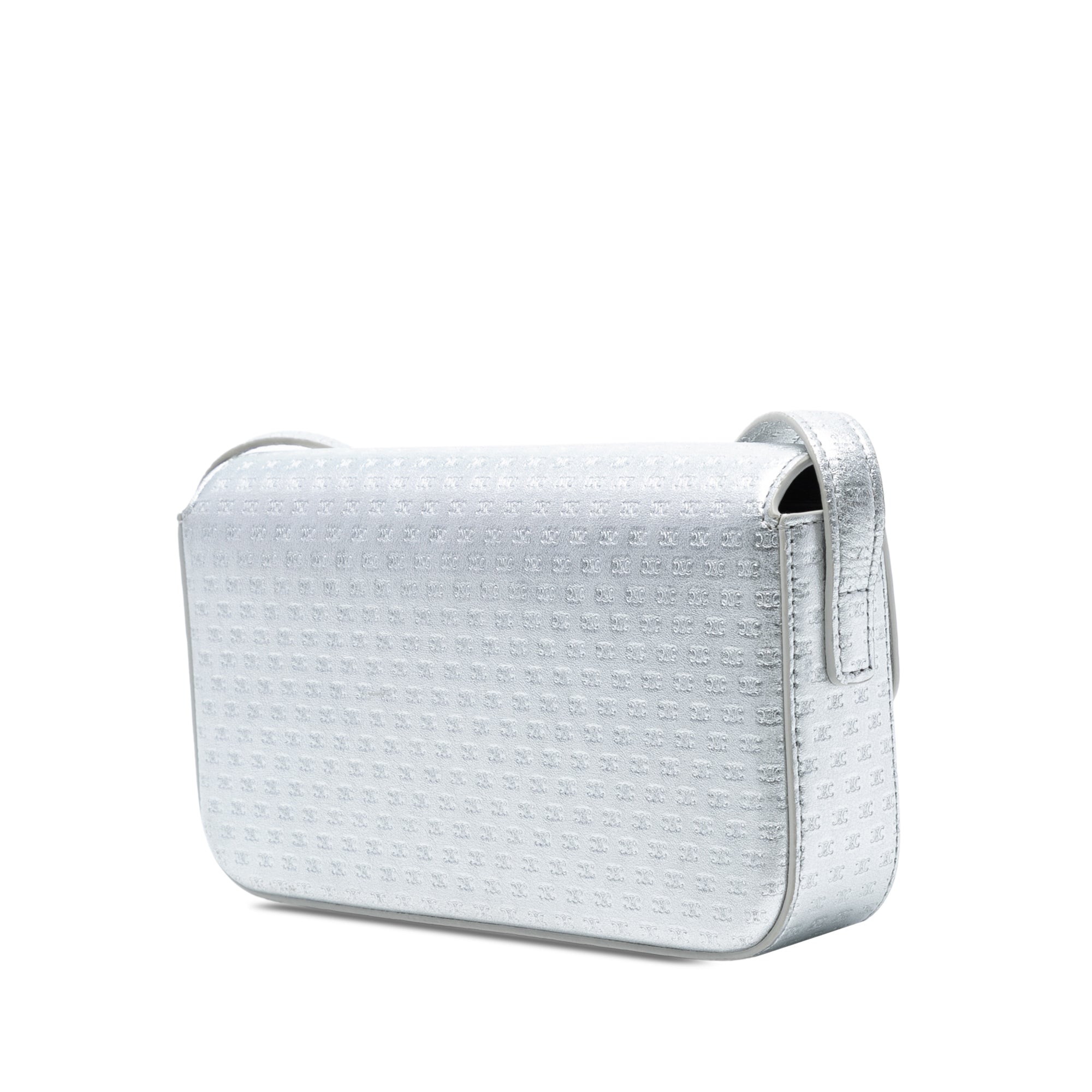 Triomphe All Over Laminated Calfskin Claude Shoulder Bag