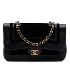 Paris Cosmopolite Medium Velvet and Metallic Lambskin Flap