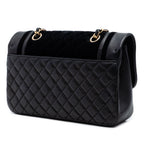 Paris Cosmopolite Medium Velvet and Metallic Lambskin Flap