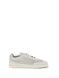 Kiton Perforated Suede Sneakers — White