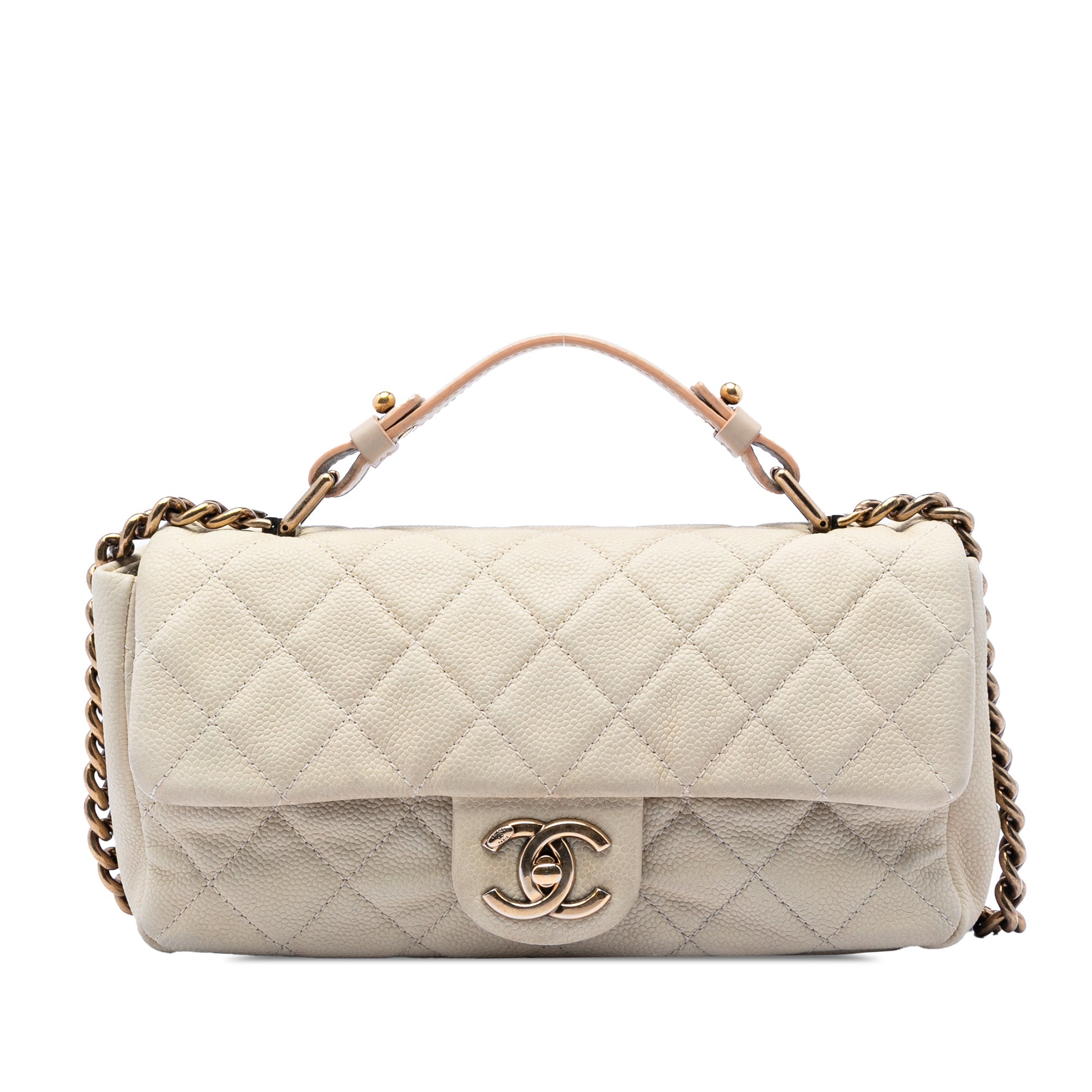 Medium CC Quilted Caviar Chic Flap