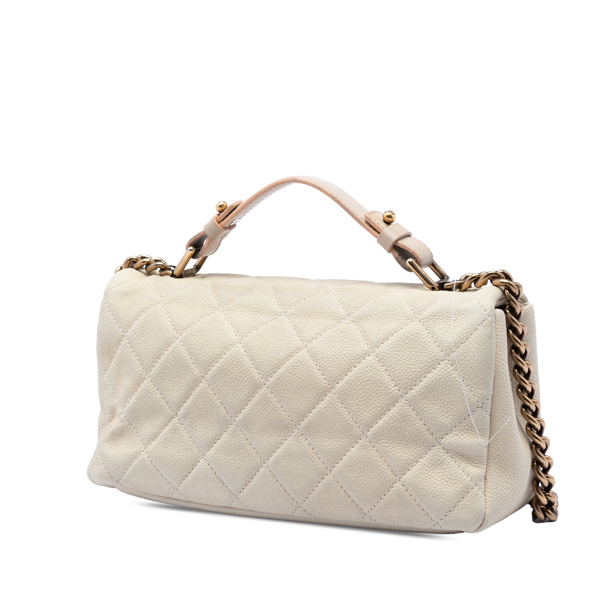 Medium CC Quilted Caviar Chic Flap