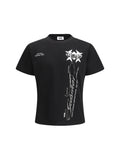 GCDS History Print Cotton T-Shirt — Black
