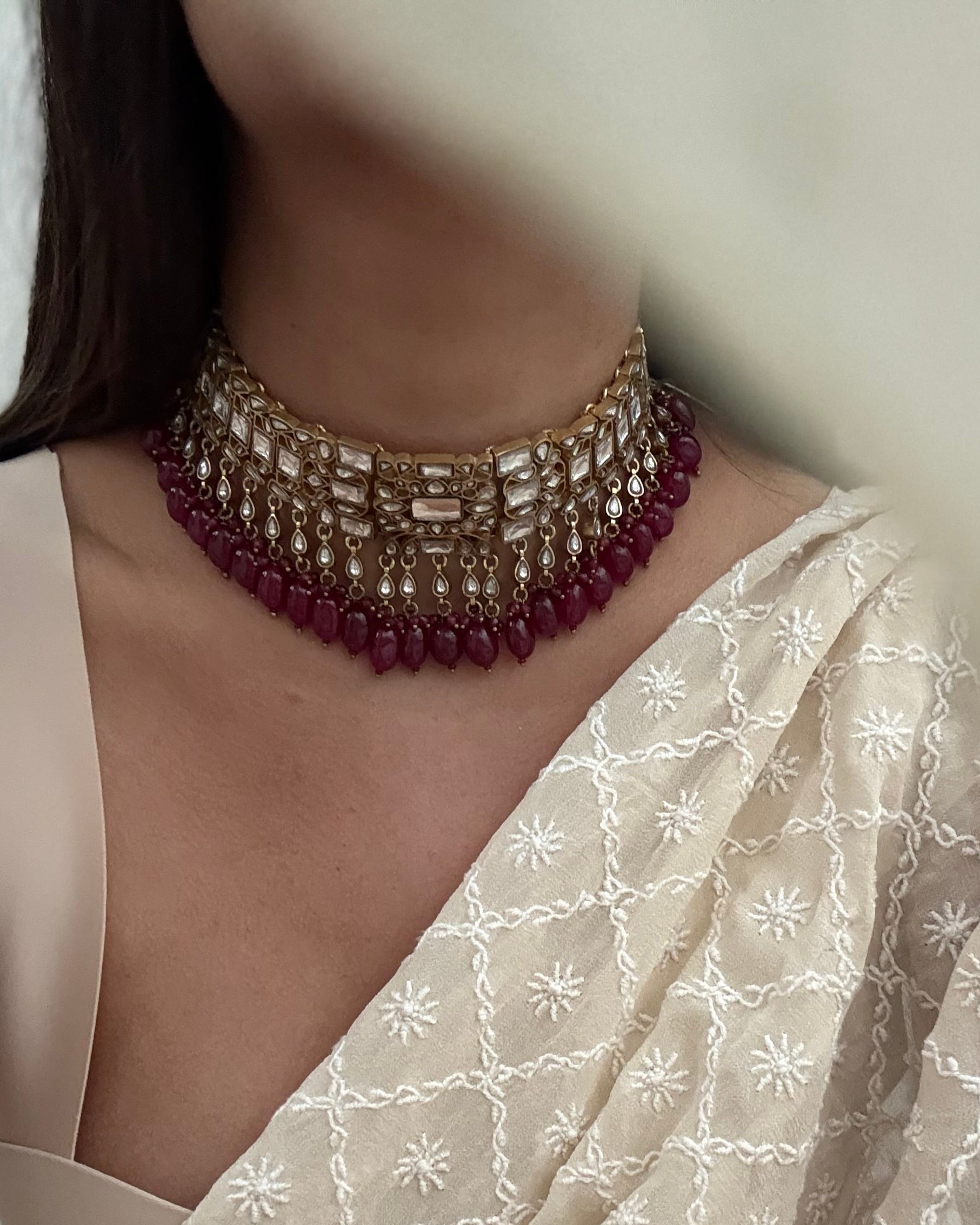 Tirana Necklace By KYNAH, Luxury Indian Fashion & Bridal Wear