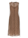 Fendi Floral Lace Dress — Taupe