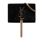 Small Suede Monogram Kate Tassel Crossbody