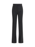 Tom Ford Bicolour Tailored Straight-Leg Trousers — Black