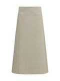 Rier Bonded Cotton Skirt — Beige