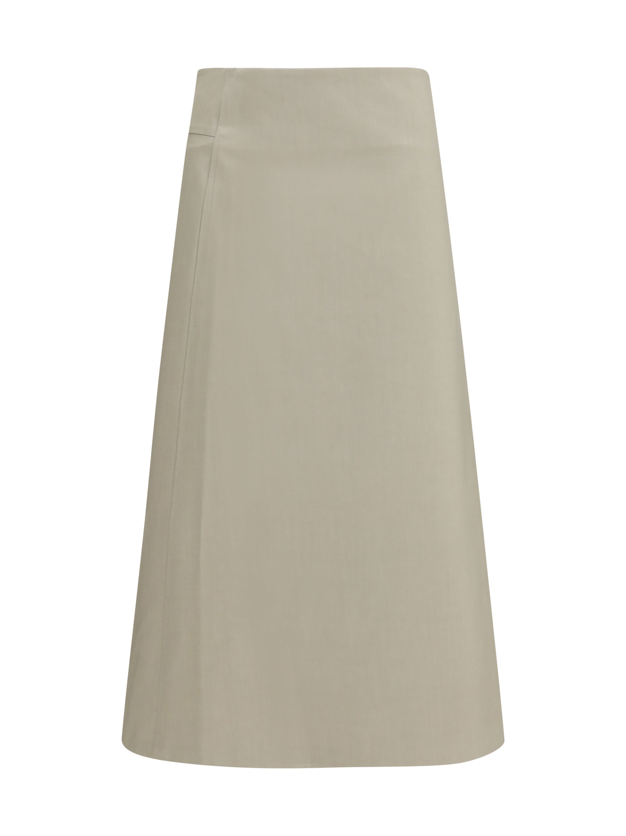 Rier Bonded Cotton Skirt — Beige