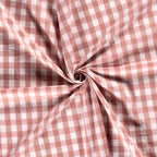 Trenza Protectora VICHY Grande ROSA Cuna y Cama 200cm en Algodón | Sueños de Cigüeña