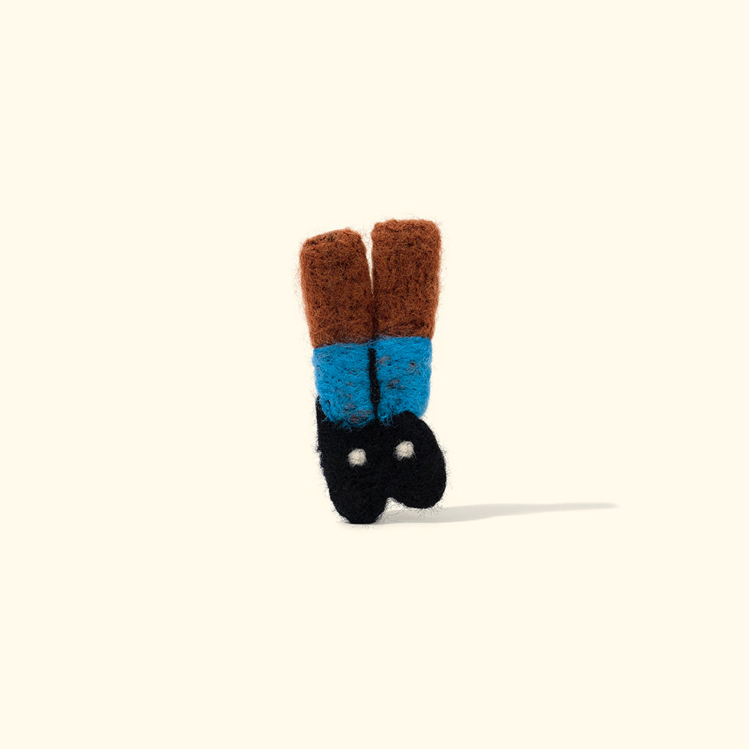 Felt Loafer Pin Blue
