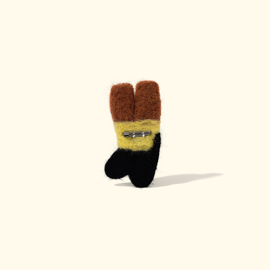 Felt Loafer Pin Cream