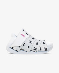 Women's Italia Karim Rashid Graphic Elastic Sandal White Canvas With Rubber