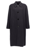 Fendi Double Wool Coat — Charcoal