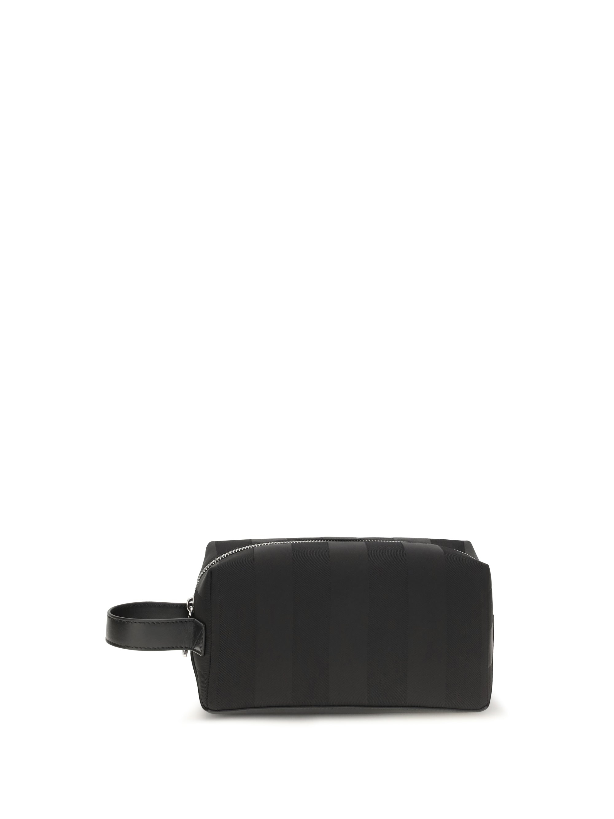 Fendi Striped Beauty Case — Black