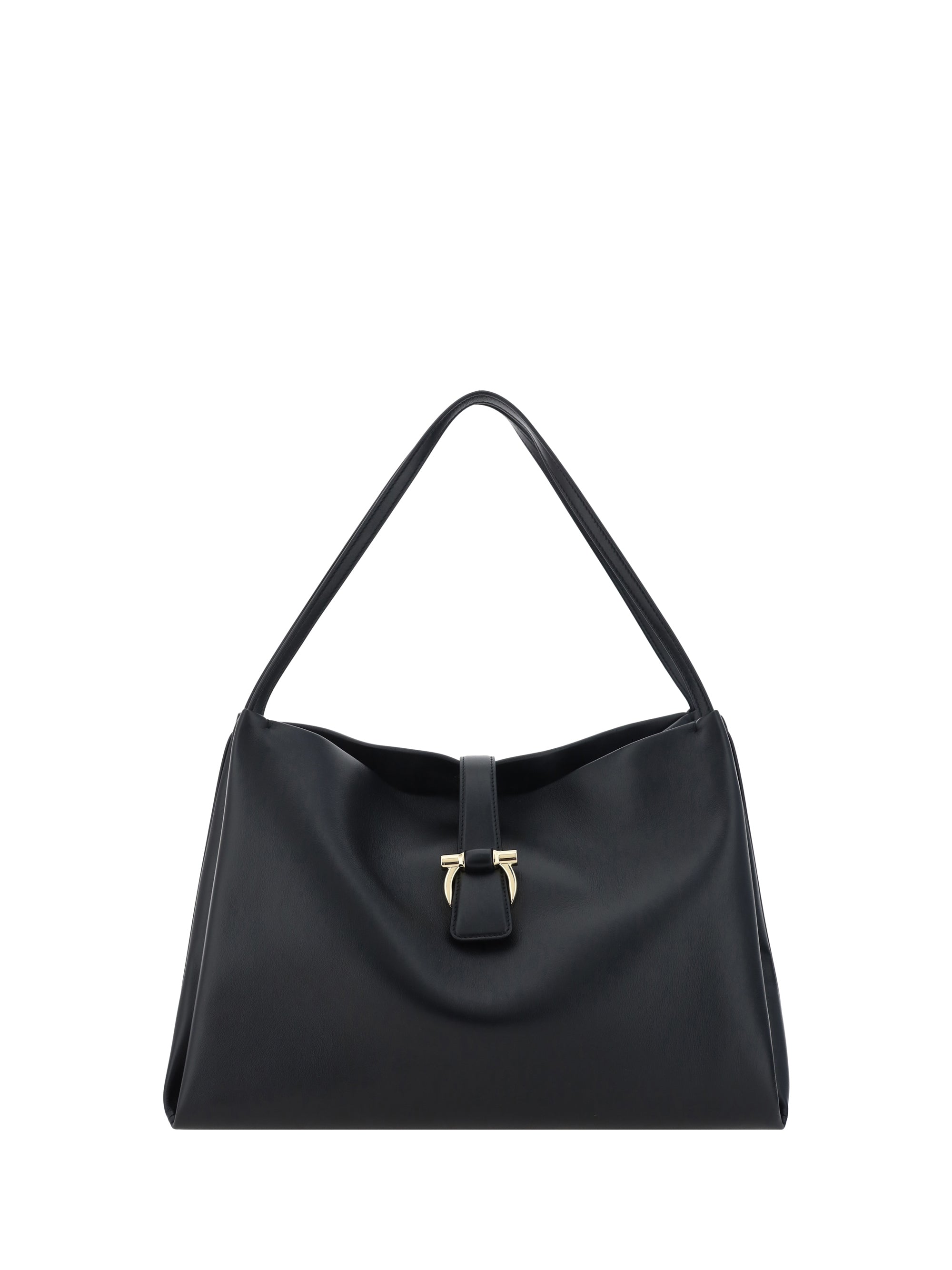 Ferragamo Mia Shoulder Bag — Black