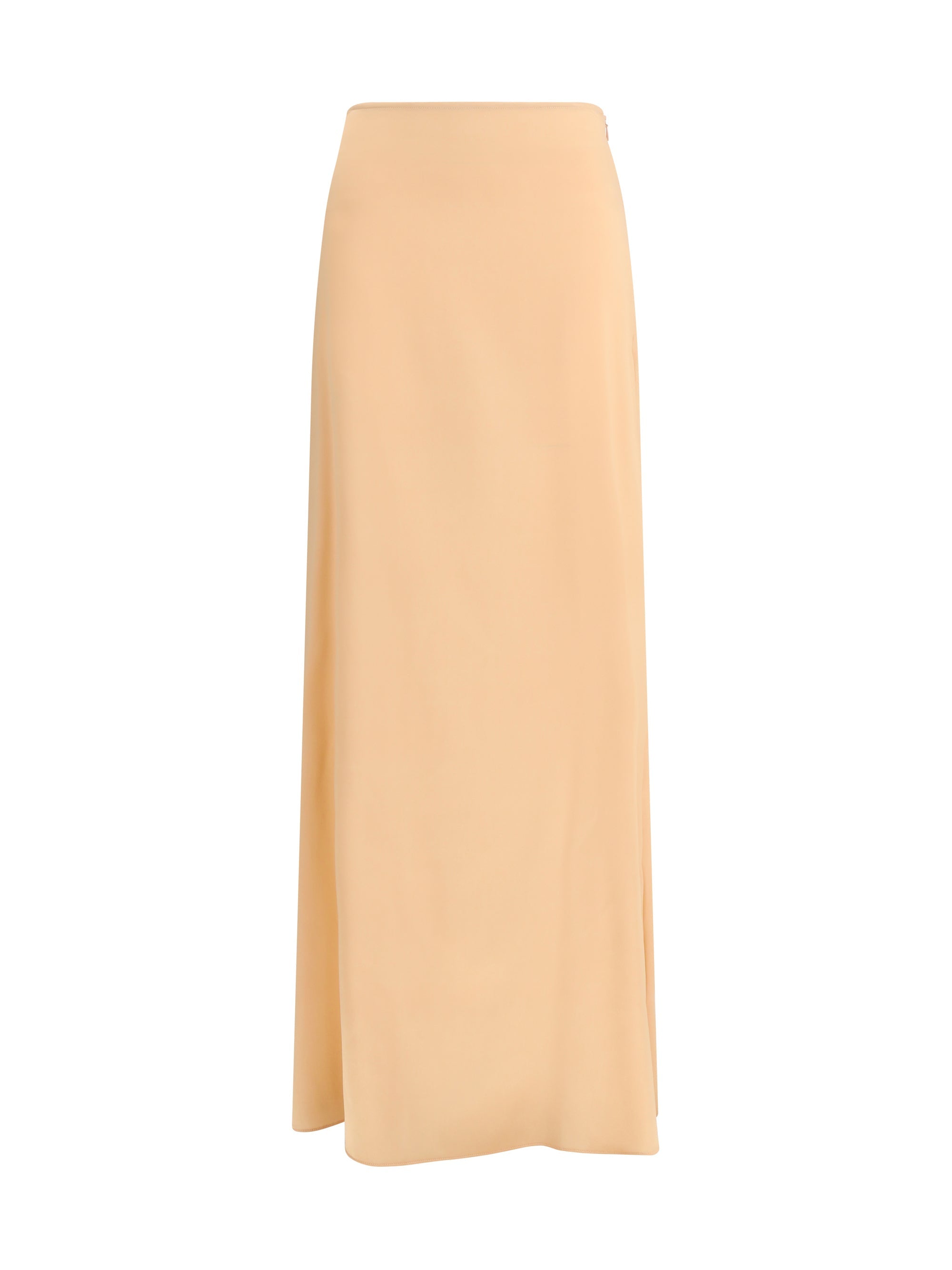 Kristina Ti Fluid Silk Skirt — Orange