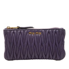 Matelasse Leather Pouch
