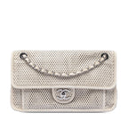 Medium Perforated Calfskin Up In The Air Flap