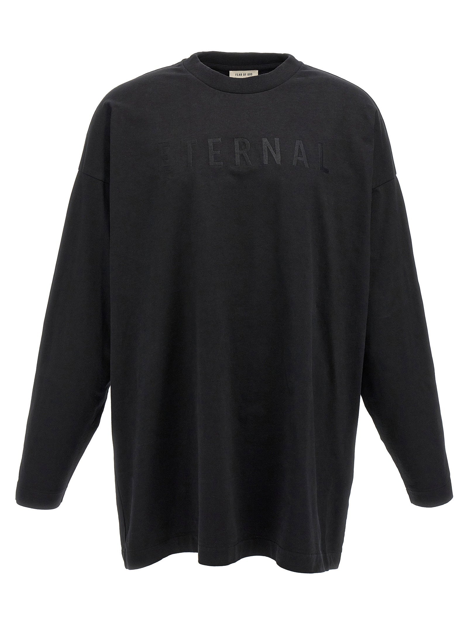 Fear Of God Embroidered Logo Sweatshirt — Black