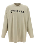 Fear Of God Logo-Embroidered T-Shirt — Beige