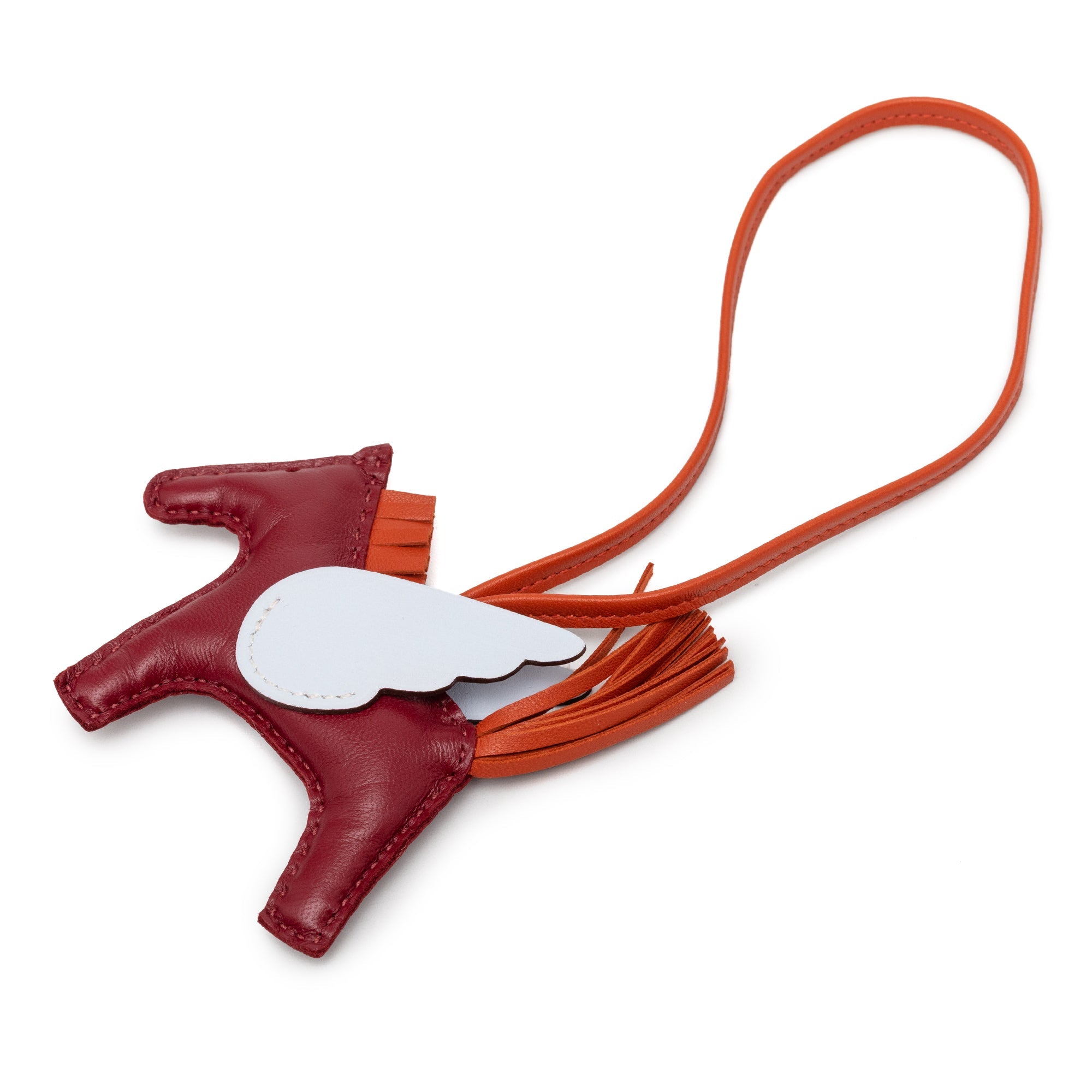 Milo Lambskin and Swift Grigri Rodeo Pegase Bag Charm PM