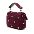 Large Knit Roman Stud Satchel