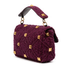 Large Knit Roman Stud Satchel