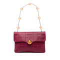 CC Choco Bar Lambskin Beaded Chain Flap