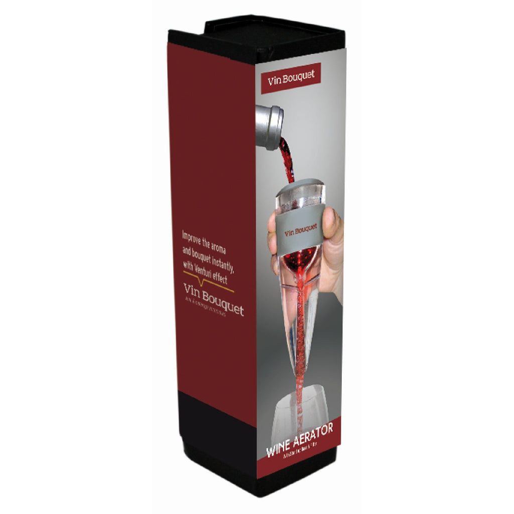 Aireador de vino con filtro y bolsa de transporte