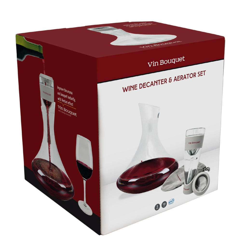 Set Cofre Regalo Aireador y Decantador 5L Bohème