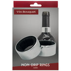 Set de Anillas Antigoteo Plateadas para Vino