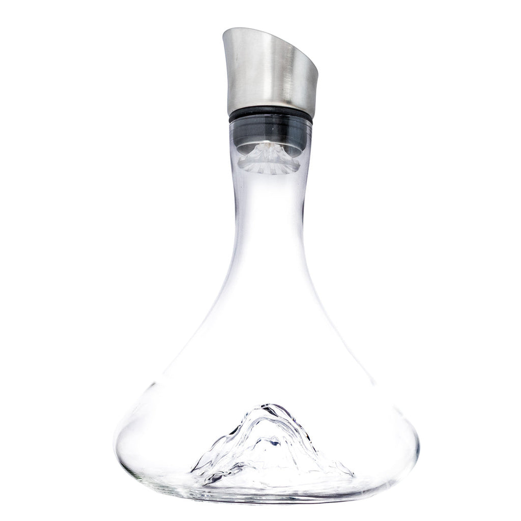 Decantador de Vino Montaña 1,5 L con Oxigenador y Vertedor
