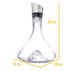 Decantador de Vino Montaña 1,5 L con Oxigenador y Vertedor