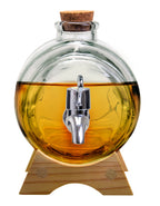 Barril dispensador de licor de cristal – 1 litro