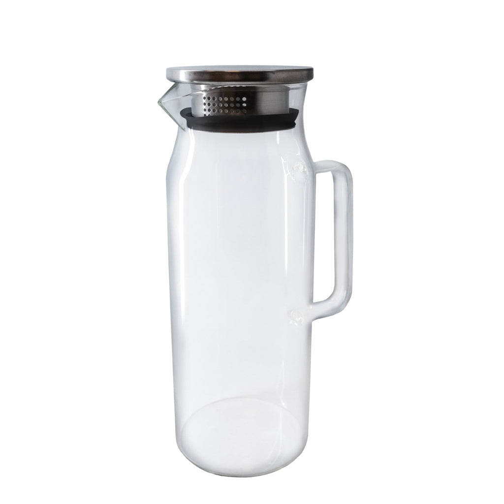 Jarra Cristal 1,5L con Asa y Filtro Inox