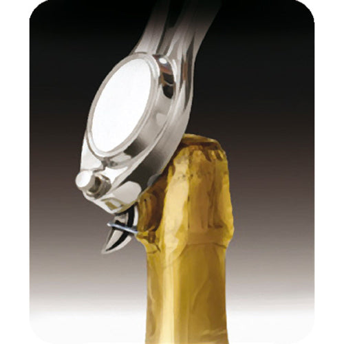 Abridor de cava de acero inoxidable antisalpicaduras